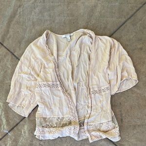Cream / Off White Blouse Cardigan